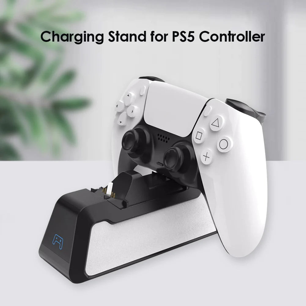 Dual Charging Dock for Sony PS5 Wireless Controllers - USB 3.1 Fast Charger